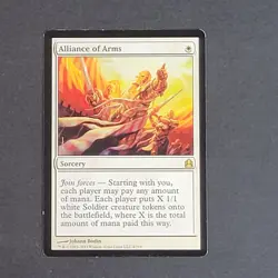 MTG - 1x Alliance of Arms - Commander 2011 - LP - Rare - Magic The Gathering CCG - Image 3