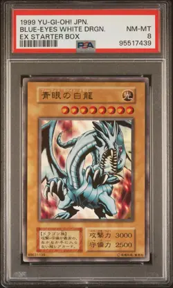 Yu-Gi-Oh! Yugioh PSA8 Blue-Eyes White Dragon EX - Image 1