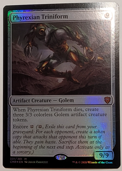 MTG - 1x Phyrexian Triniform - Commander Legends - NM - FOIL - Magic Mythic 2020 - Image 1