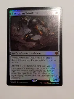 MTG - 1x Phyrexian Triniform - Commander Legends - NM - FOIL - Magic Mythic 2020 - Image 3