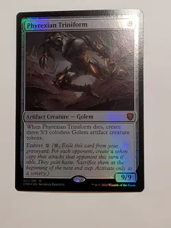 MTG - 1x Phyrexian Triniform - Commander Legends - NM - FOIL - Magic Mythic 2020 - Image 2