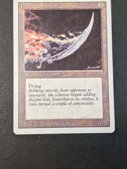 MTG -1x Dancing Scimitar - Revised (3rd) Edition - NM/LP Vintage Rare - Magic - Image 4