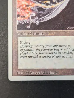 MTG -1x Dancing Scimitar - Revised (3rd) Edition - NM/LP Vintage Rare - Magic - Image 3