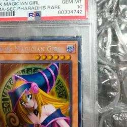 Yu-Gi-Oh! Yugioh PSA10 Dark Magician Girl Pharaoh's Secret Rare - Image 5