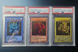 Yu-Gi-Oh! Yugioh PSA10 PSA9 The Egyptian God Cards Stainless Steel 25th - Image 1
