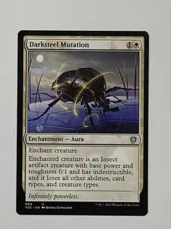 MTG - 1x Darksteel Mutation - Commander 2021 - NM - White Magic The Gathering - Image 1