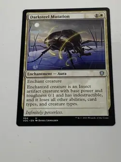 MTG - 1x Darksteel Mutation - Commander 2021 - NM - White Magic The Gathering - Image 4