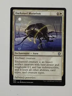 MTG - 1x Darksteel Mutation - Commander 2021 - NM - White Magic The Gathering - Image 2
