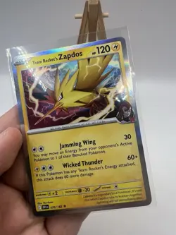 Team Rocket's Zapdos 070/182 Destined Rivals - Holo Rare Pokemon Card MINT/NM - Image 3