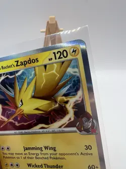 Team Rocket's Zapdos 070/182 Destined Rivals - Holo Rare Pokemon Card MINT/NM - Image 4