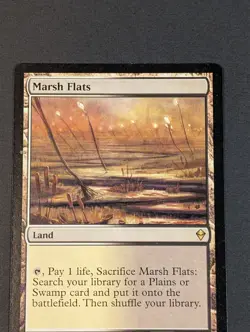 MTG - 1x Marsh Flats - Zendikar - NM/LP - Rare - Fetch Land, Magic The Gathering - Image 3