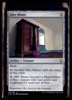 Magic: The Gathering Dire Mimic Battle for Baldur's Gate 310/361 LP 4 Card Lot - Image 1