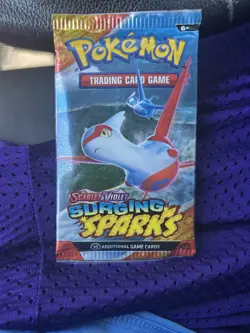 Pokemon TCG Scarlet and Violet Surging Spark ⚡s 10card Booster Pack Latios Art - Image 1