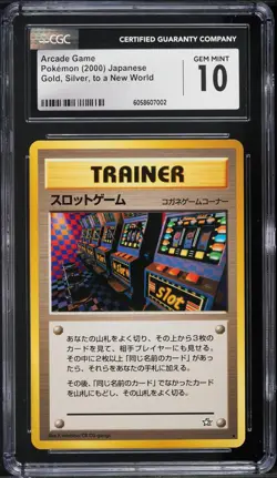CGC 10 Arcade Game Banned Artwork Japanese Neo 2000 Pokemon Card - Image 1
