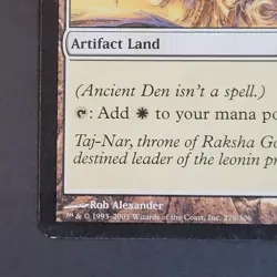 MTG - 1x Ancient Den - Mirrodin - LP - Artifact Land - Magic The Gathering #278 - Image 3