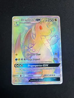Pokemon TCG Dragonite GX Holo Promo Card Sun & Moon SM156 - Near Mint - Image 1