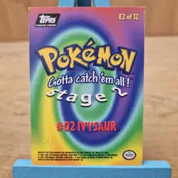 Ivysaur E2 Topps Series Black Back Card Non Holo - Image 2