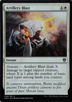 006/281 ARTILLERY BLAST COMMON DOMINARIA UNITED MTG CARD - Image 1