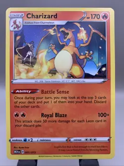 Charizard 001/015 New 2024 McDonalds Happy Meal Pokemon Dragon Discovery Card - Image 1