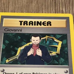 Giovanni 104/132 Gym Challenge Pokemon Card Non Holo Rare NM/LP Nintendo Vintage - Image 2