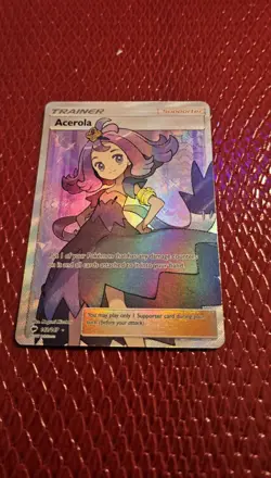 Acerola - 142/147 - Pokemon Burning Shadows Sun Moon Full Art Ultra Rare Card LP - Image 1