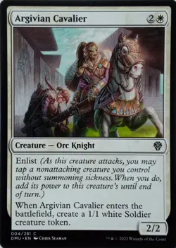 004/281 ARGIVIAN CAVALIER COMMON DOMINARIA UNITED MTG CARD - Image 1