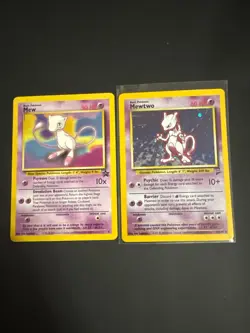 Pokemon Base Set 1999-2000Mew and Mewtwo Card Lot Ultra Rare - Image 1