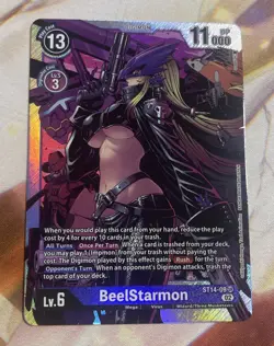 Digimon Card Game BeelStarmon ST14-09 SR Foil - Image 1