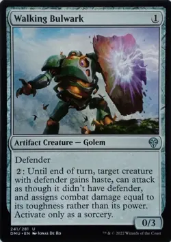 241/281 WALKING BULWARK UNCOMMON DOMINARIA UNITED MTG CARD - Image 1