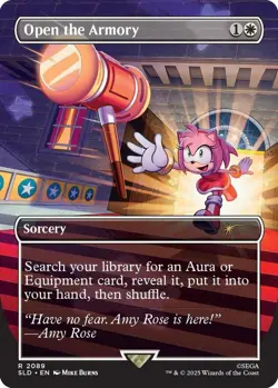 MTG Secret Lair x Sonic Open the Armory Non-Foil Card Amy 2089 - Image 1