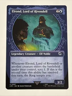 MTG Lord of the Rings Elrond, Lord of Rivendell Showcase 0307 NM - Image 1