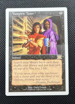 Vampiric Tutor - MTG 6th Sixth edition Regular #161 LP - Image 1