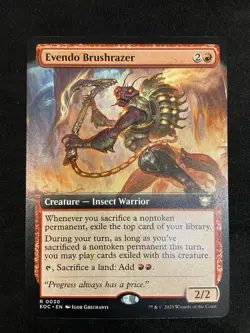 Evendo Brushrazer - Extended Art R MTG Commander: Edge of Eternities M/NM #30 - Image 1