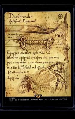 2024 MTG Magic The Gathering SLD Secret Lair Drop Borderless #1573 Deathrender - Image 1