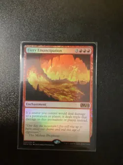 MTG Magic the Gathering Fiery Emancipation Core Set 2021 Foil - Image 1