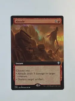 MTG - 1x Abrade - Commander Legends - NM - Extended Art Magic The Gathering #659 - Image 2