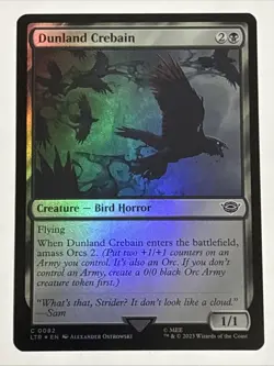 MTG Lord of the Rings Dunland Crebain Foil 0082 NM - Image 1