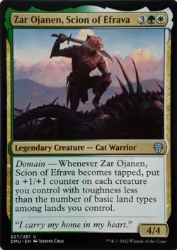 227/281 ZAR OJANEN, SCION OF EFRAVA UNCOMMON DOMINARIA UNITED MTG CARD - Image 1