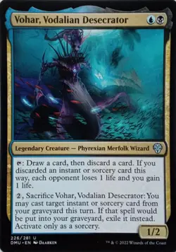 226/281 VOHAR, VODALIAN DESECRATOR UNCOMMON DOMINARIA UNITED MTG CARD - Image 1