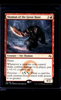 2015 MTG Magic The Gathering FRF Fate Reforged #113 Shaman of the Great Hunt - Image 1