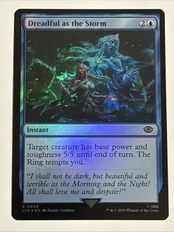 MTG Lord of the Rings Dreadful as the Storm Foil 0048 NM - Image 1