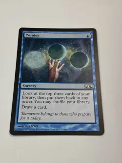 MTG - 1x Ponder - Core Set 2012 - NM - Magic The Gathering - Blue - Card Draw - Image 3