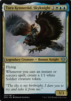 224/281 TURA KENNERUD, SKYKNIGHT UNCOMMON DOMINARIA UNITED MTG CARD - Image 1
