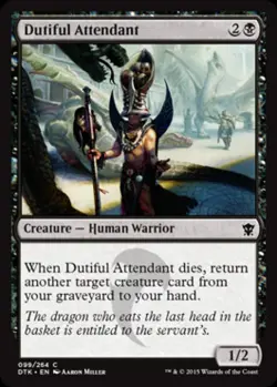 Dutiful Attendant - Light Play MTG Dragons of Tarkir - Image 1