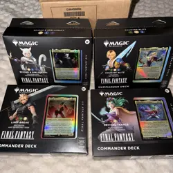 -Set of 4- Commander Decks FINAL FANTASY FIN MTG - Image 1
