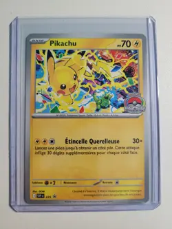 Pikachu Promo 2025 World Championships SVP 225 FRENCH Pokemon TCG - Image 5