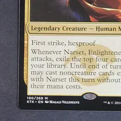 MTG - 1x Narset Enlightened Master - Khans of Tarkir - NM/LP - Rare - Magic #190 - Image 3