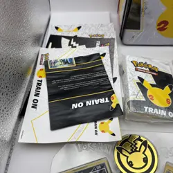 Pokemon TCG Celebration 25th Anniversary Collector’s Lunchbox CIB Complete - Image 4