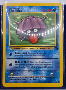 Pokemon Unlimited Fossil Shellder 54/62 Pack Fresh NM+/M WOTC Free Ship! - Image 1