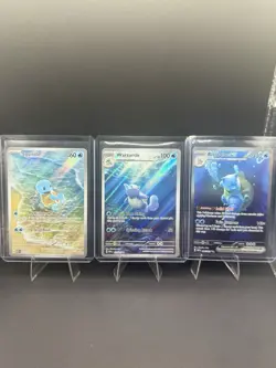 Pokemon 151 Squirtle/Wartortle/Blastoise Special Illustration Rare Set - Image 1